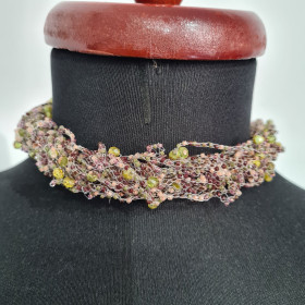 Colier din margele de nisip  handmade